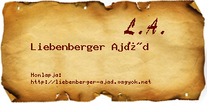 Liebenberger Ajád névjegykártya